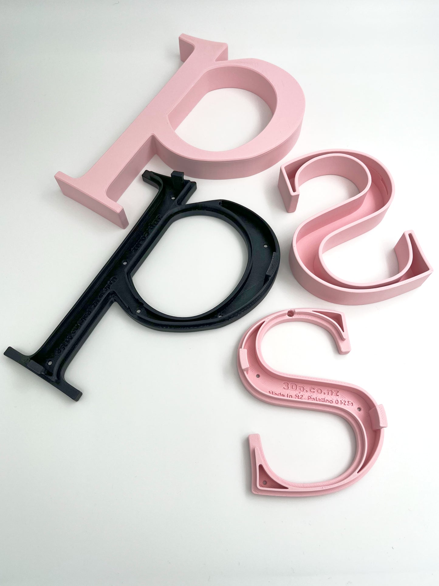 Wall Letters - two part letters or numbers to fix to your interior walls
