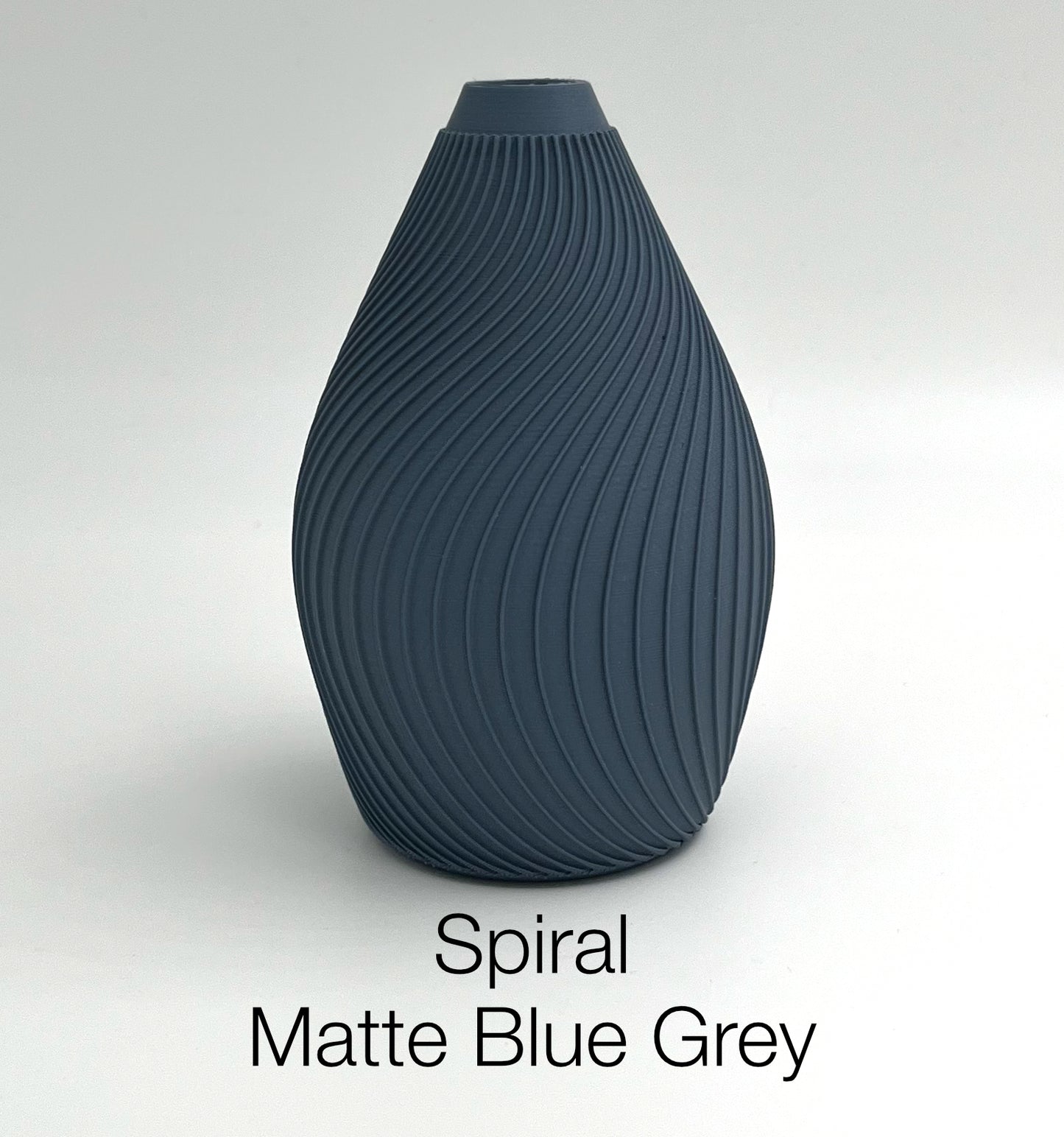 Spiral Matte Blue Grey