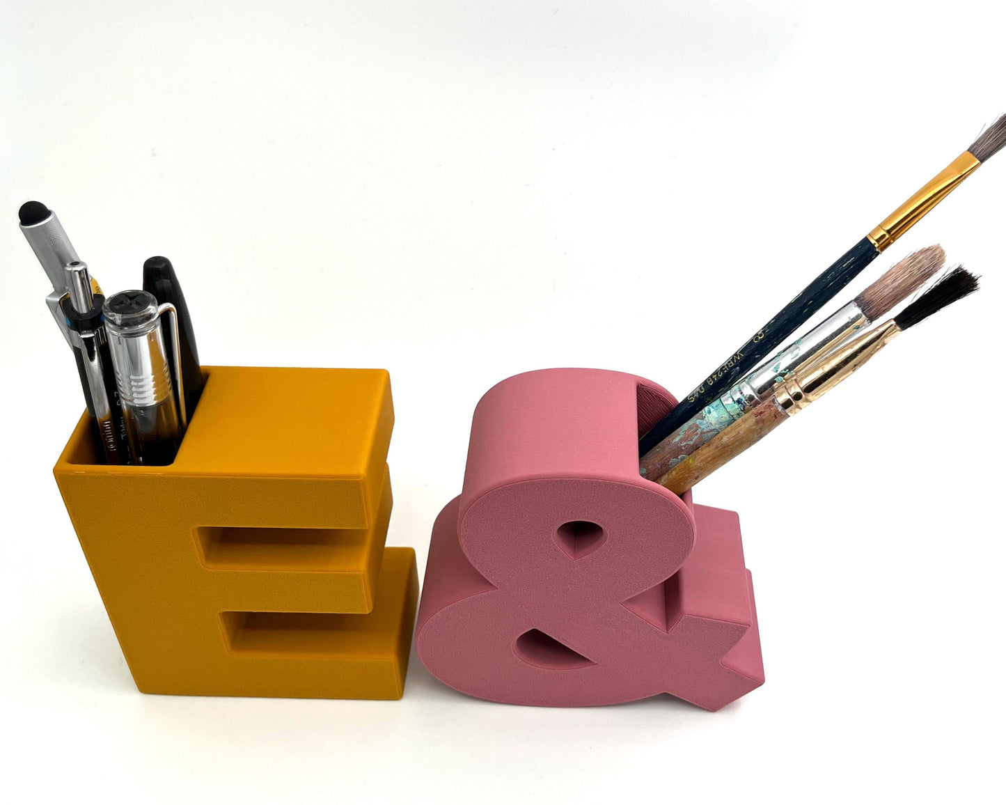 Desktop pots for pens & pencils, brushes, makeup brushes or flowers. Decorative containers for anything or nothing!