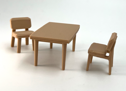 Colonial Villa Style Doll House With Modern Furniture