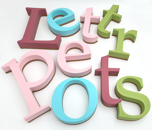 Wall Letters - two part letters or numbers to fix to your interior walls