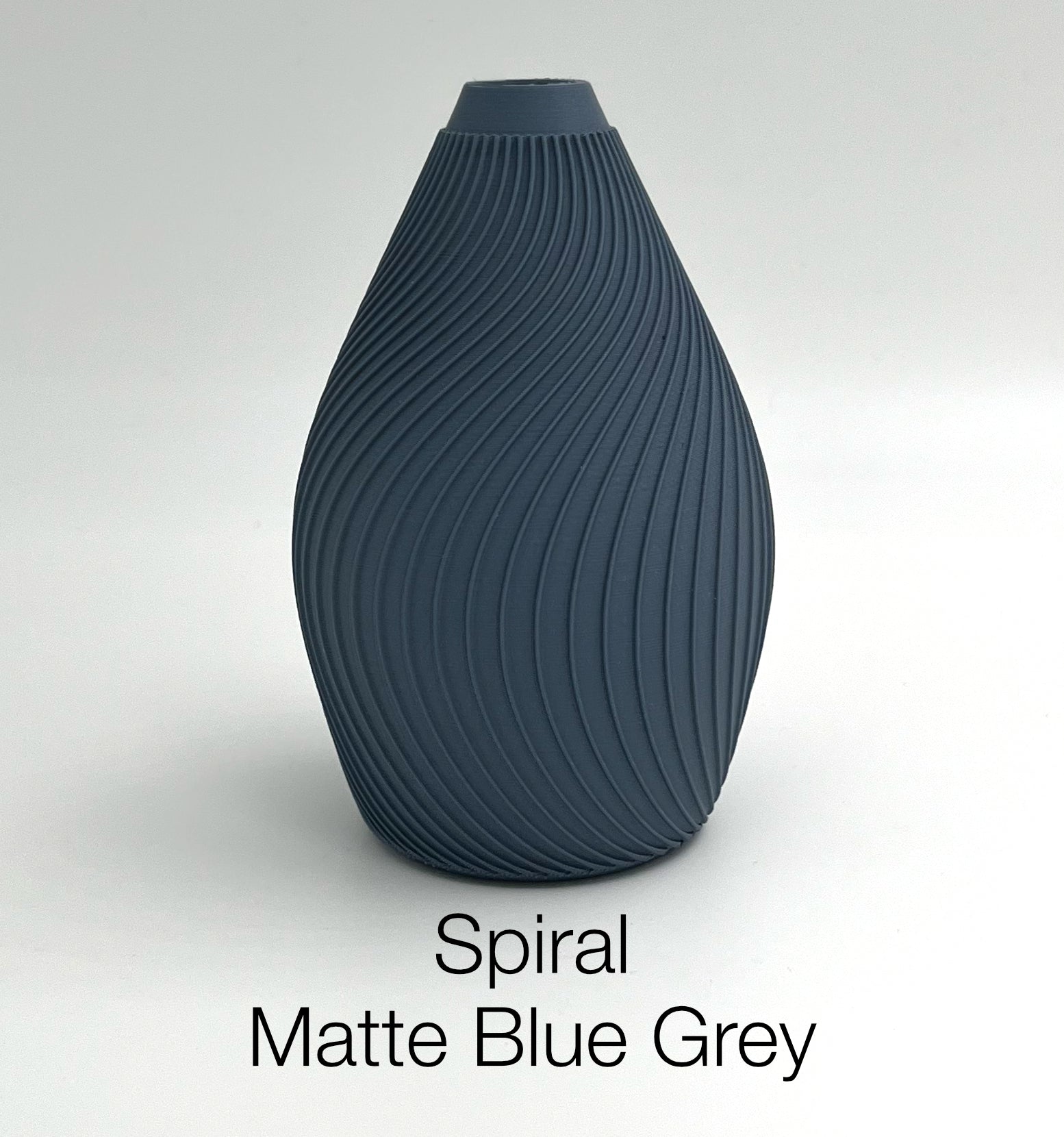 Spiral Matte Blue Grey