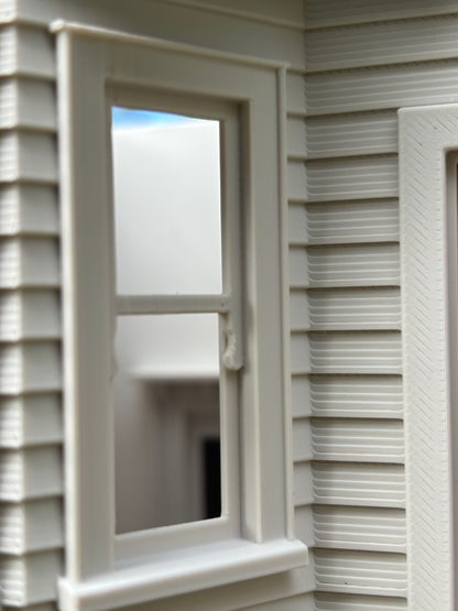 Colonial Villa Style Doll House With Modern Furniture