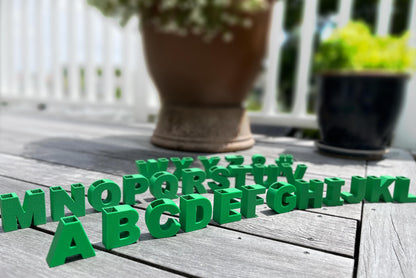 Mini LetterPots desktop storage pots. Use as a vase for a few flowers or a wordy decoration or display.